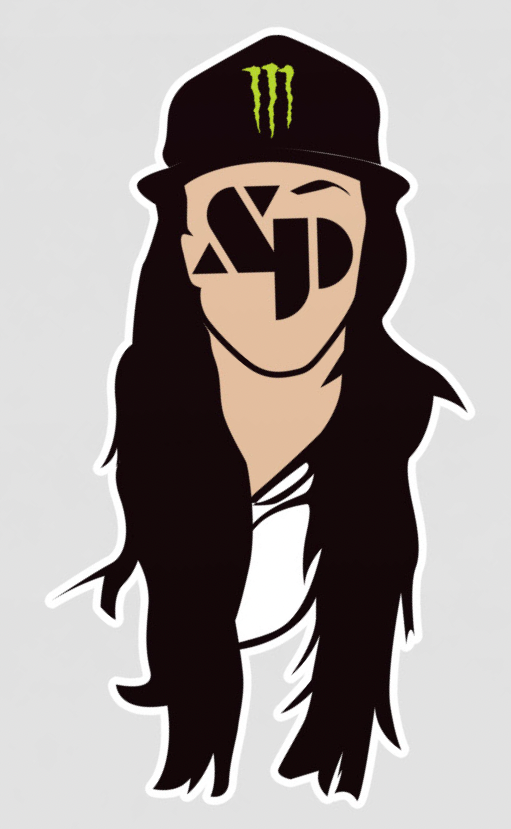 SP Monster Face Sticker